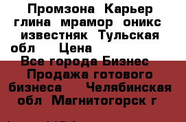 Промзона. Карьер глина, мрамор, оникс, известняк. Тульская обл.  › Цена ­ 250 000 000 - Все города Бизнес » Продажа готового бизнеса   . Челябинская обл.,Магнитогорск г.